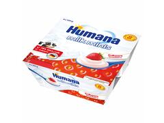 Humana Iaurt Cu Capsuni 4X100G, 8+