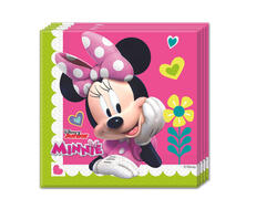Set 20 servetele party Procos, 2 straturi, Model Minnie Mouse