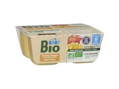 Carrefour My Baby Bio Piure cu mar si mango pentru bebelusi 4x100g