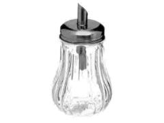 Dozator zahar Secret de Gourmet, sticla/inox, 18 cl, Transparent/Argintiu