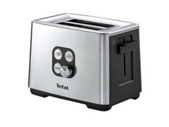 Prajitor de paine Tefal TT420D30 Equinox, 900W, Functie de dezghetare si reincalzire, 7 niveluri, Inox/Negru