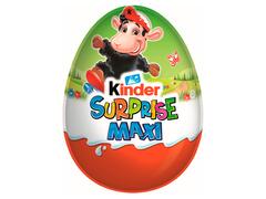 Kinder Surprise Maxi Figurina De Ciocolata Cu Lapte, Strat Interior Alb Din Lapte Cu Surpriza 100 G
