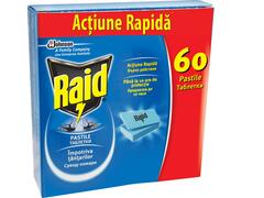 Raid Pastile laminate pentru tantari 60 buc