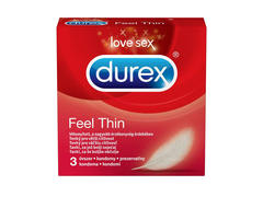 Prezervative Feel Thin, 3 bucati, Durex