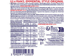 Branza felii Ile de France Emmental Original, 150 g