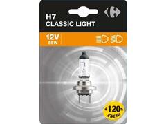 Bec auto Carrefour H7, +120% energie, 12 V