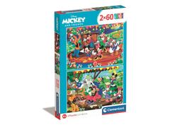 Puzzle Clementoni Disney Mickey Mouse si prietenii sai, 2 x 60 piese