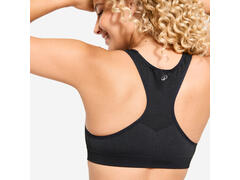 Bustieră fără cusături cu spatele decupat susținere medie Negru Damă - XS