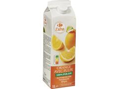 Suc portocale cu pulpa Carrefour 1L