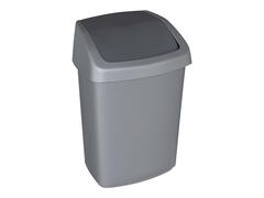 Cos de gunoi cu capac batant Curver Swing Top, 25 L, Gri