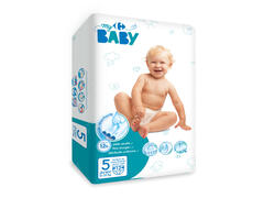 Scutece junior nr. 5, 11-25 kg, 12 bucati Carrefour Baby