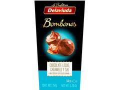 Delaviuda - Praline Ciocolata Cu Lapte Si Caramel Sarat - 150 G