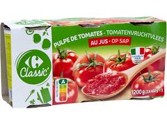Pulpa De Rosii Carrefour Classic 3×400 G