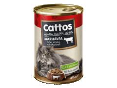 Cattos Hrană Umedă Pentru Pisici De Vită 415G