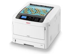 Imprimanta laser color Oki C824dn, A3, 26 ppm, Duplex, Retea (Alb/Negru)