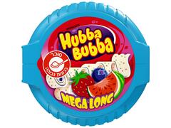 Hubba Bubba Mega Long Guma de mestecat cu arome de capsuni afine si pepene rosu 56g