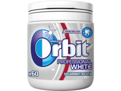 Orbit Professional White Spearmint guma de mestecat cu arome de menta si mentol 60 buc 84 g