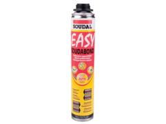 Adeziv poliuretanic polistiren/vata bazaltica Soudal Soudabond Easy, aplicare cu pistol, interior/exterior, 750 ml