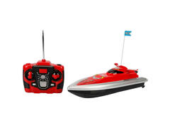 Barca cu telecomanda 27 Mhz, Suncon, Rosu, 32 cm