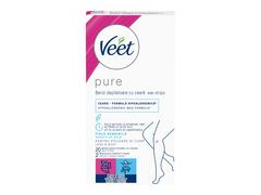 Benzi de ceara depilatoare Veet Pure pentru picioare, 20 benzi