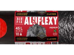 Alufix-Saci Menaj Aluflexy Extra Rezistenti, Cu Banda, 45L, Ldpe 52X69Cm, Gri, 10 Buc, Bax*20
