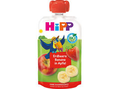 Piure Hipp de mar, capsuni si banane, de la 1 an, 100 g