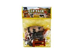 Set animale de la ferma in punga medie, Crazoo