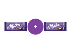 Ciocolata Milka Cu Lapte Si Ciocolata Alba 90G, Al 2-lea -50%