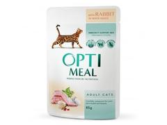 Optimeal Cat Adult, Iepure 85g