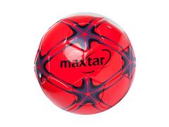 Mini minge fotbal Maxtar, PVC/cauciuc, Rosu