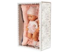 Bebelus cu paturica, Baby So Lovely, Roz, 30 cm