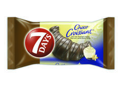 7DAYS Croasant cu crema cu aroma de vanilie, &#238;nvelit &#238;n ciocolata cu lapte 60g