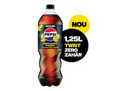 Pepsi Twist Zero Zahar, bautura cu aroma de cola si suc de lamaie, pet, 1.25L