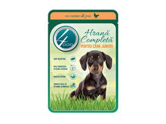 HRANA UMEDA CU PUI CAINI JUNIOR 4DOG 100G