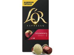 Cafea capsule L'OR Espresso Splendente, 10 bauturi x 40 ml, compatibile cu sistemul Nespresso*, 52 g