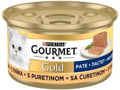 Gourmet Gold Mousse Cu Curcan, Hrana Umeda Pentru Pisici, 85G
