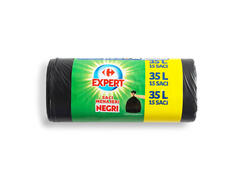 Sac Carrefour Negru, 35Lx15 Bucati