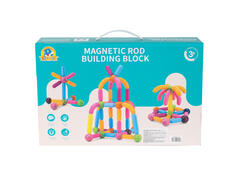 Joc de constructie Magnetic, 122 piese