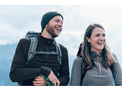 Polar cu fermoar Drumeție la munte MH100 Negru Bărbațiundefined