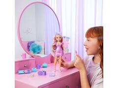 Set de joaca cu papusa Barbie Malibu, Dream Besties, Get Ready with Me, JGG38