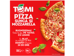 Pizza cu sunca si mozzarella 390g, Tomi