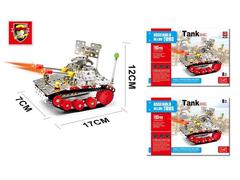 Set construire tanc, 193 piese, Multicolor Masura unica