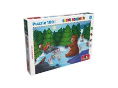 Puzzle 100 piese, Noriel Basme Romanesti, Ursul pacalit de vulpe