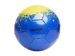 Minge fotbal Maxtar, PVC/cauciuc, marimea 5, Albastru/Galben