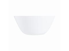 Bol salata Luminarc Zelie, opal, 24 cm, Alb