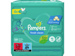 Servetele umede Pampers Fresh Clean, 4 pachete x 52 buc