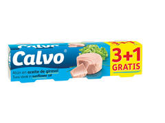 Calvo ton in ulei vegetal 4 x 80 g