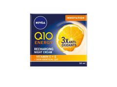 Crema De Noapte Nivea Q10 Energy Cu Efect Energizant, 50 ML