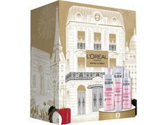 Set pentru cadou L'Oreal Paris Elseve Glycolic Gloss: sampon, 200 ml + balsam, 150 ml + tratament par, 200 ml