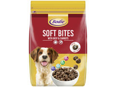 Bodie Soft Bites Furaj complet pentru caini adulti cu vita si morcovi 1,5 kg